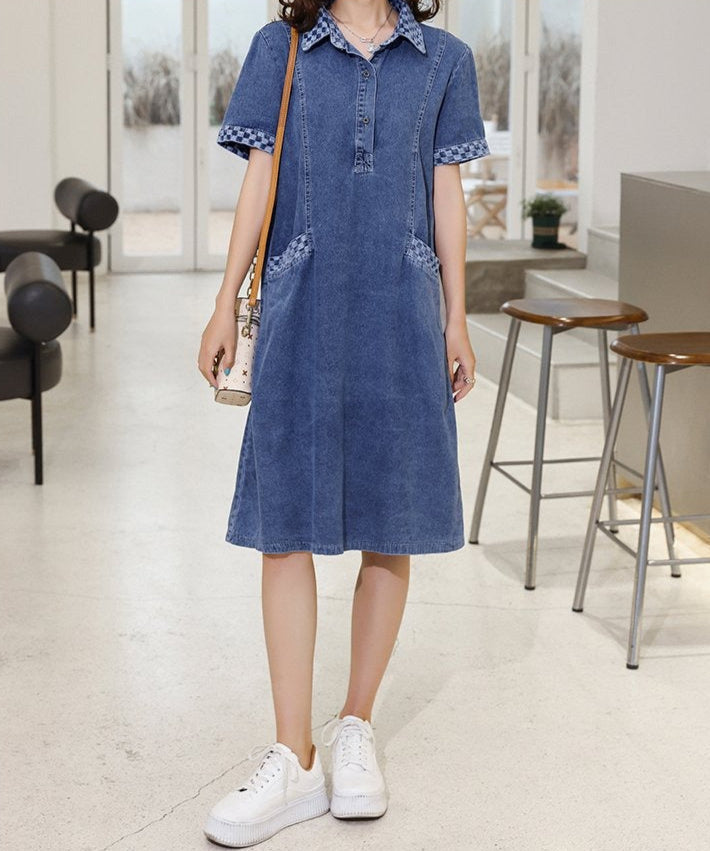 Chic Women's Relaxed Denim Dress