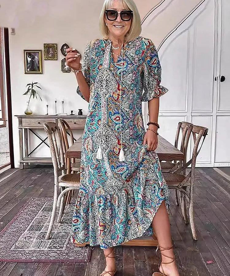 Elegant Vacation Style Maxi Dress
