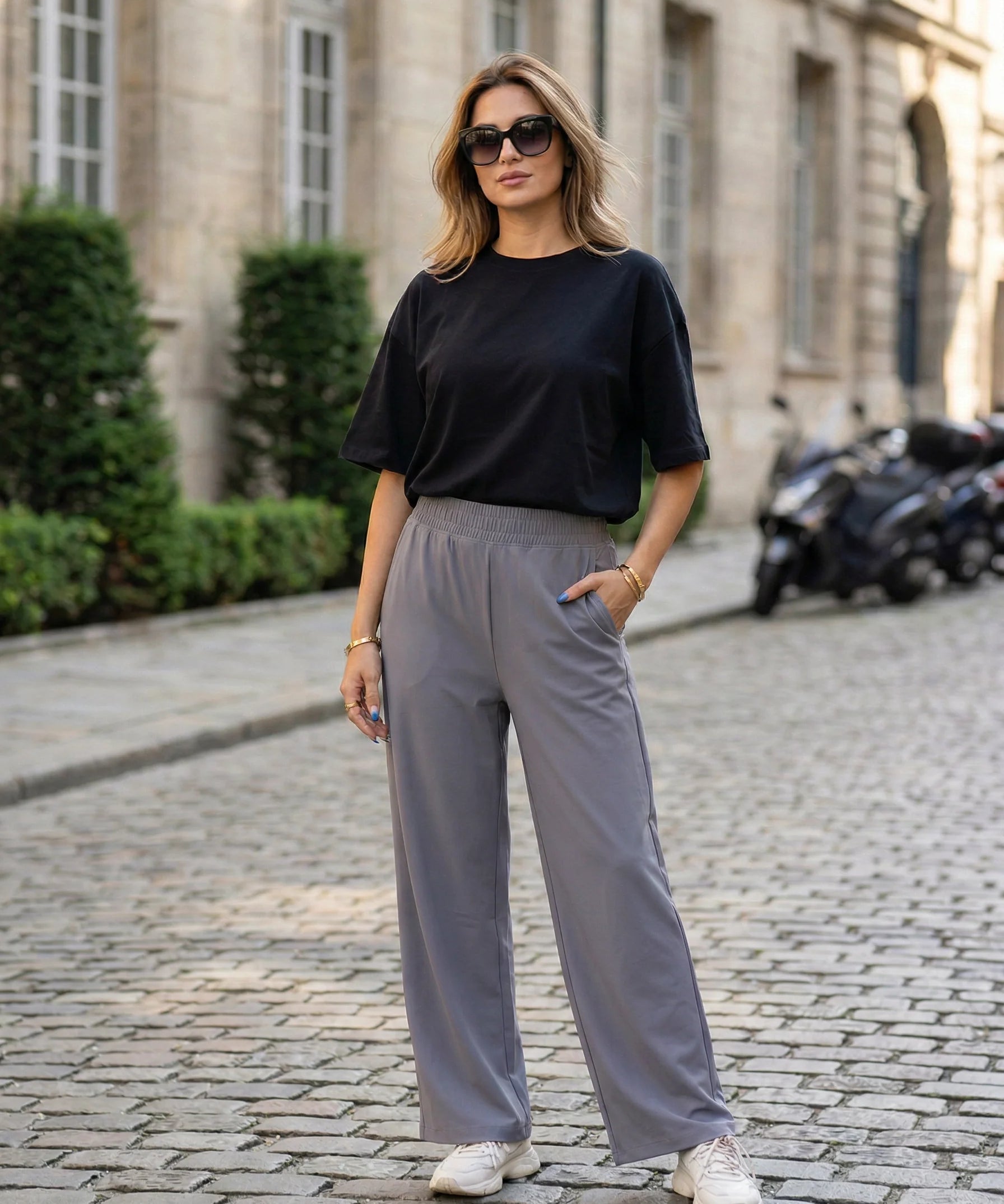 High-Waist Wide-Leg Pants