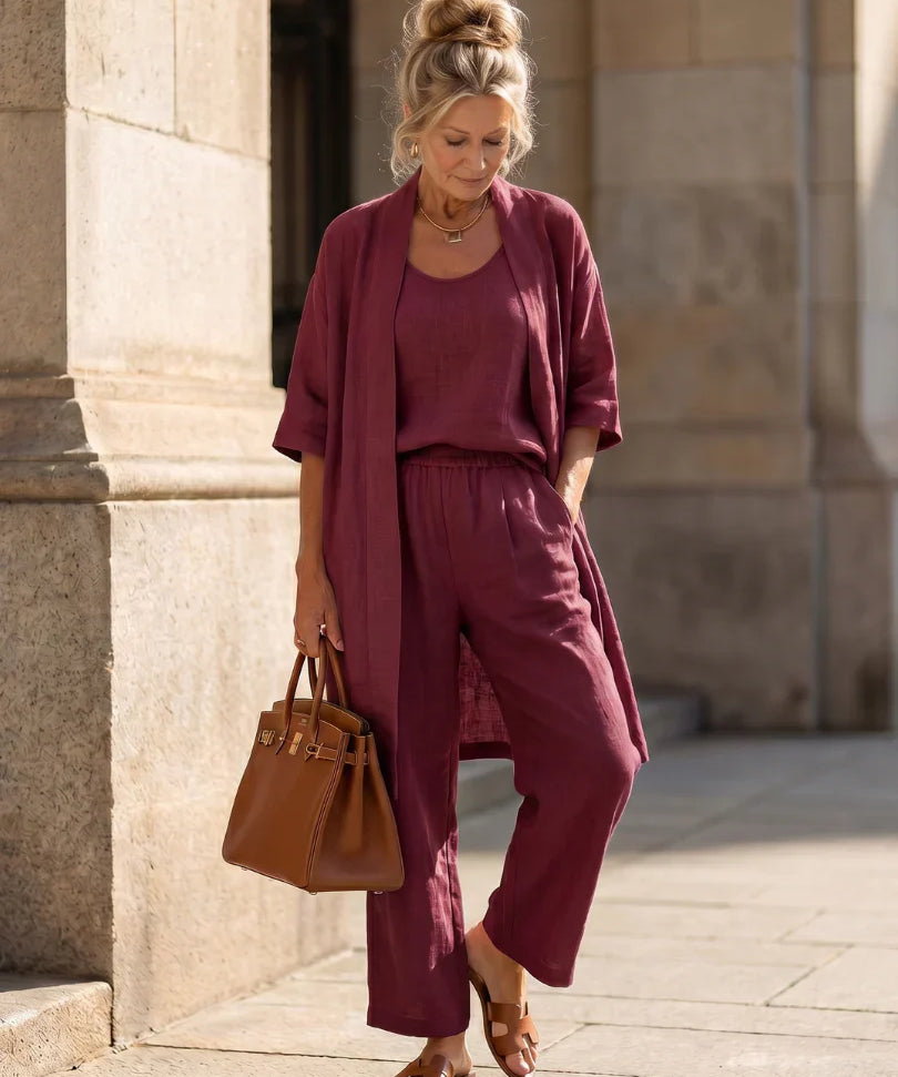 Linnea | Leichtes Leinen-Set