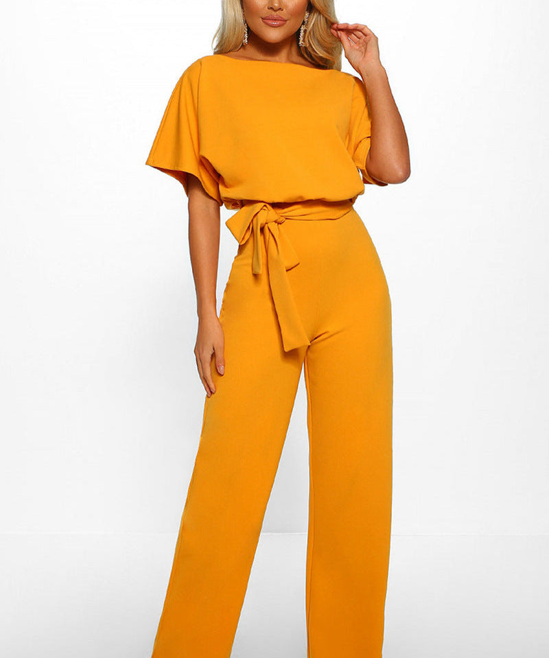 Noria – Dark Blue Jumpsuit with Elegant Silhouette