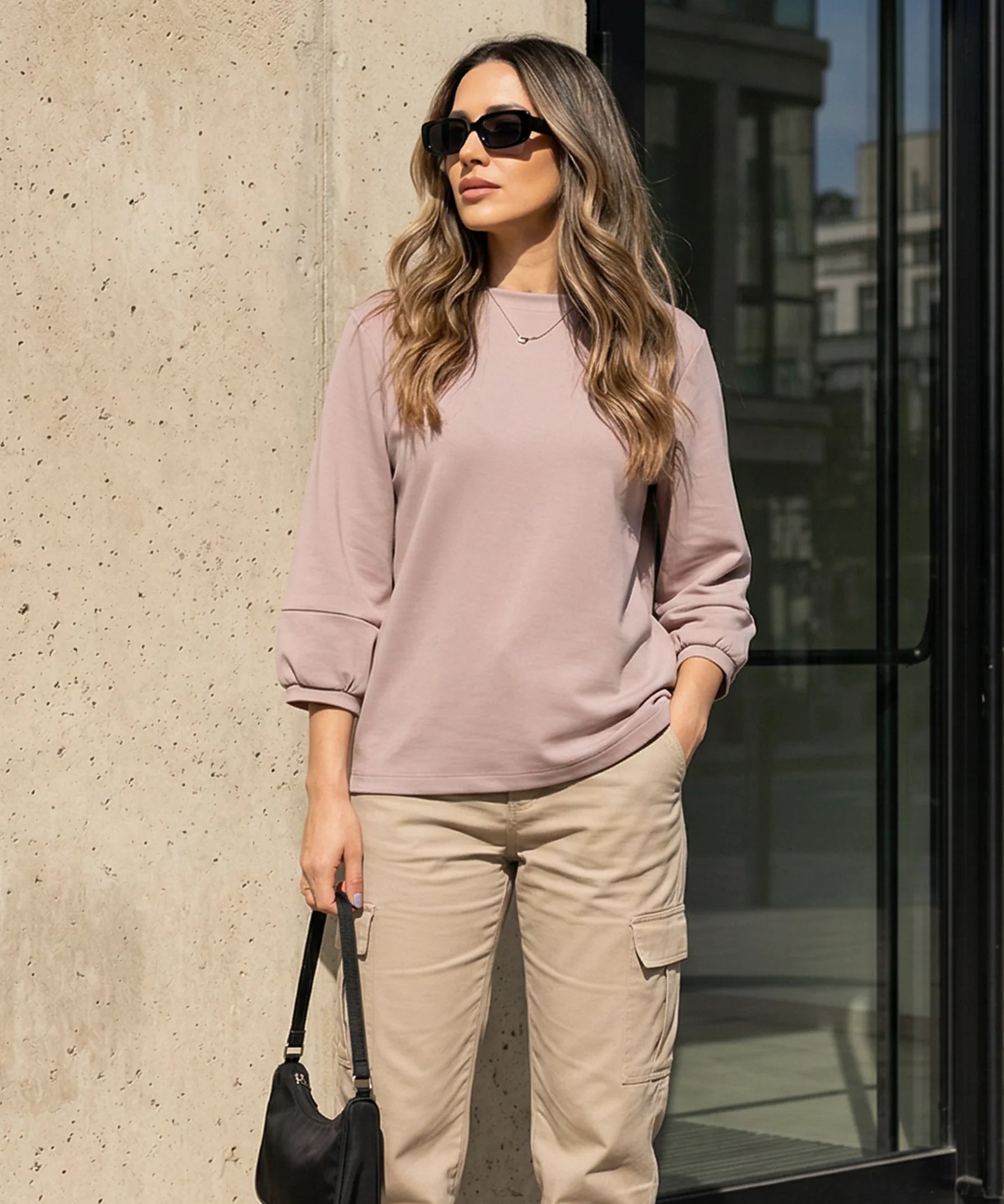 Minimal Balloon Sleeve Top