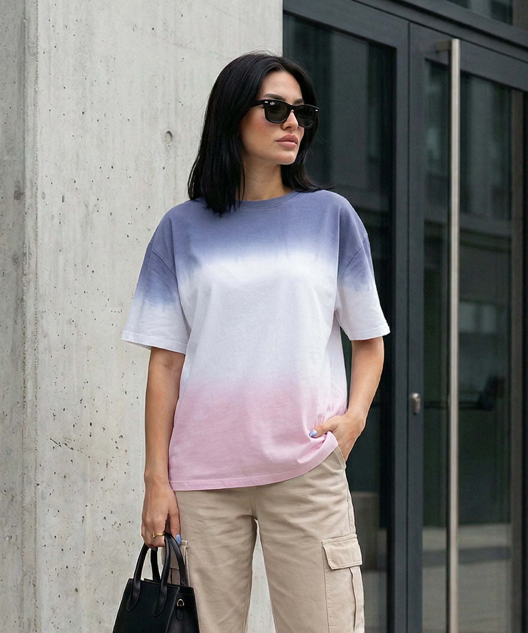 Gradient Effect Short Sleeve T-Shirt