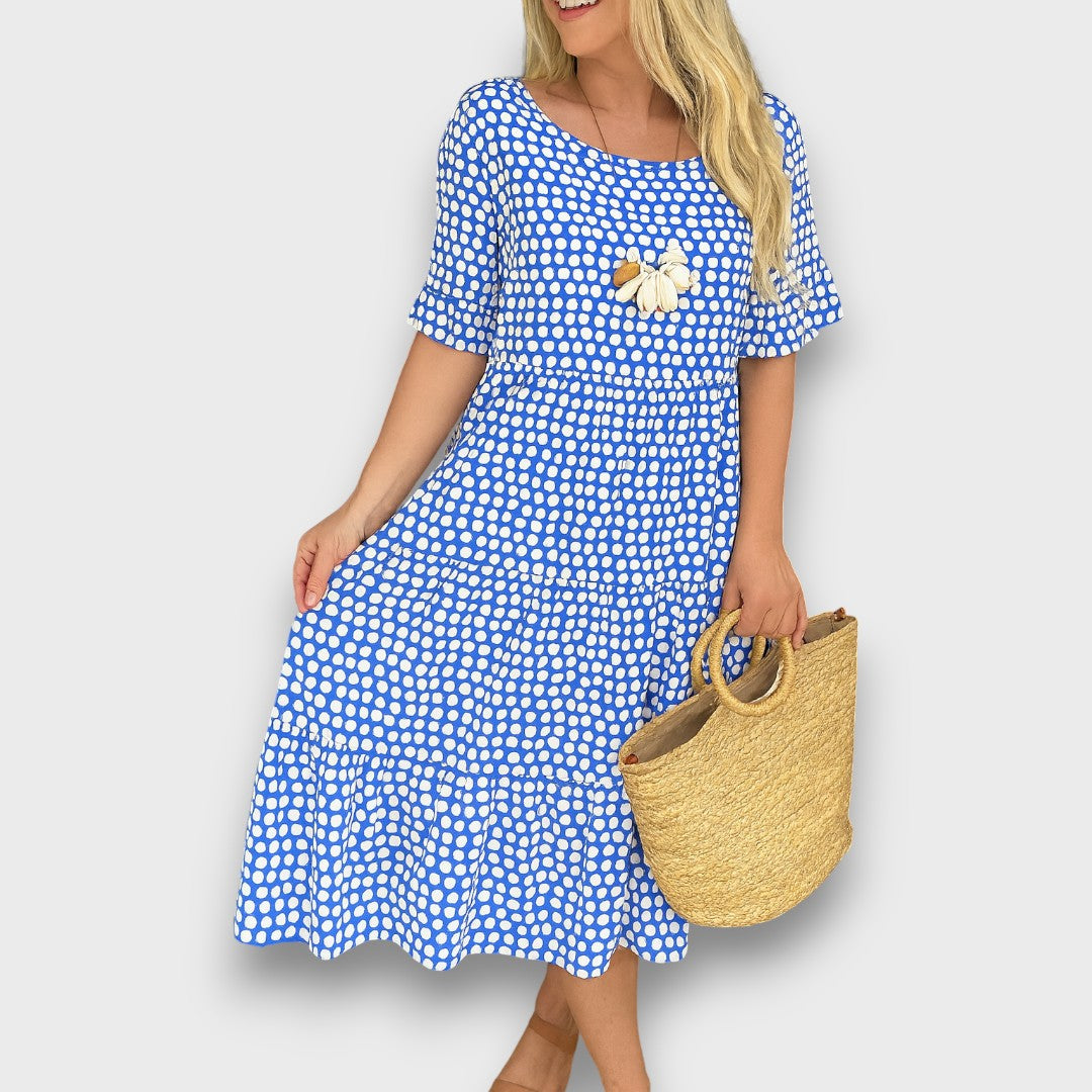 Vora – Polka Dot Midi Dress