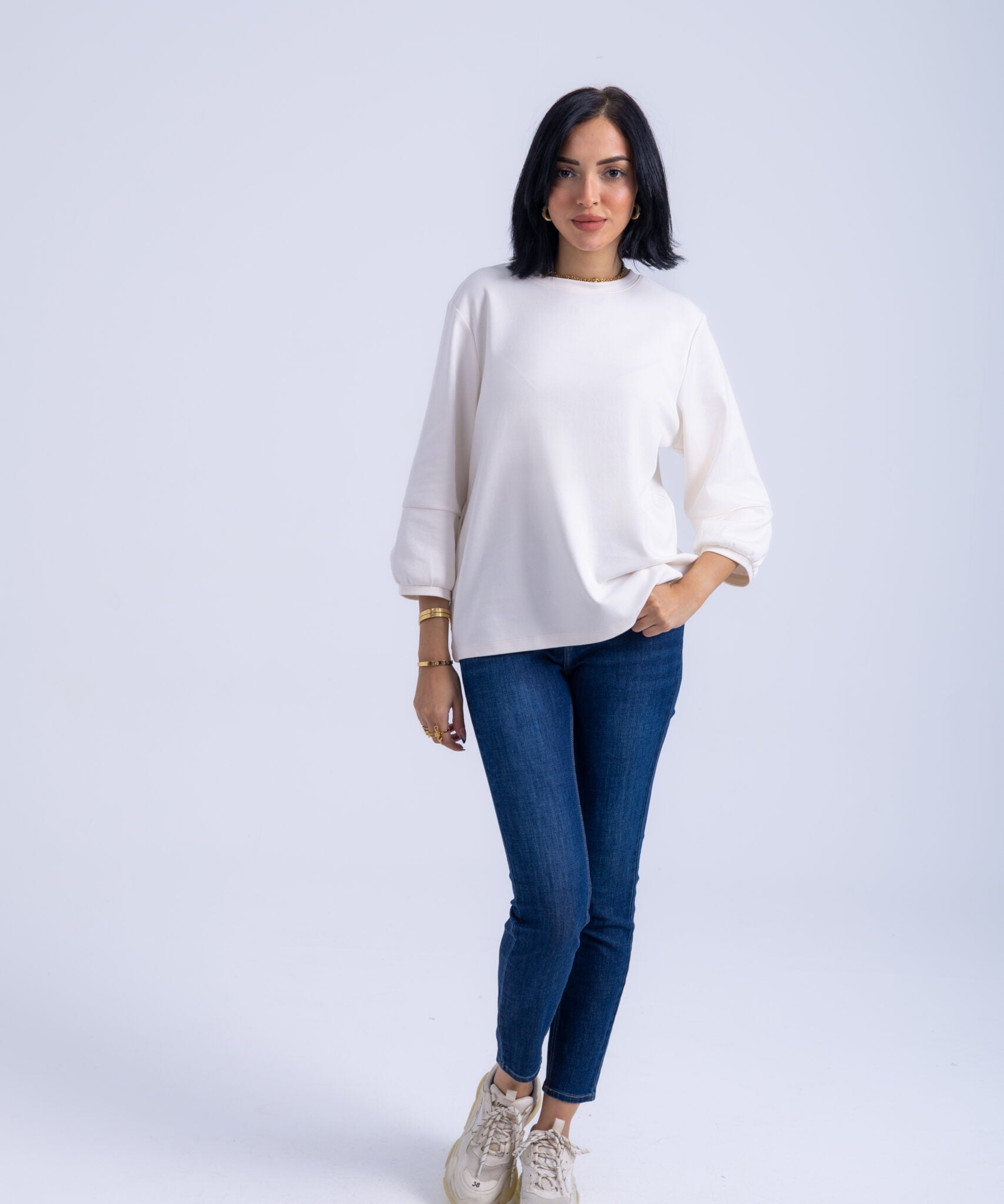 Minimal Balloon Sleeve Top