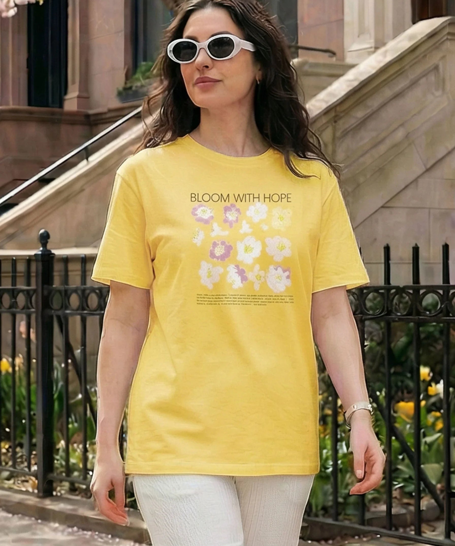 Graphic Print Crew Neck T-Shirt