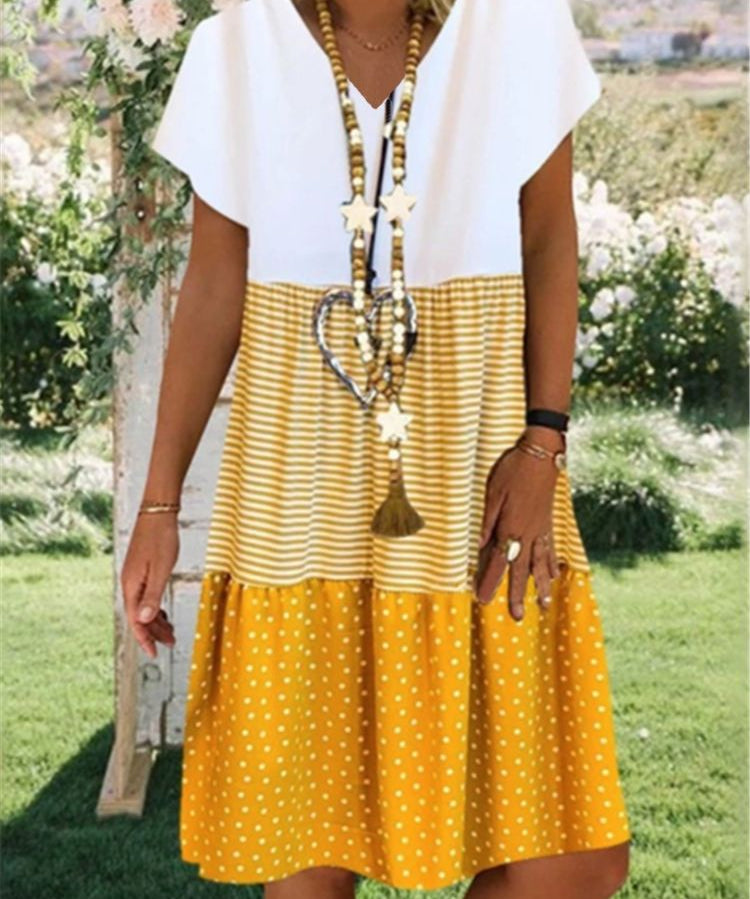 Stylish Floral Print Dress