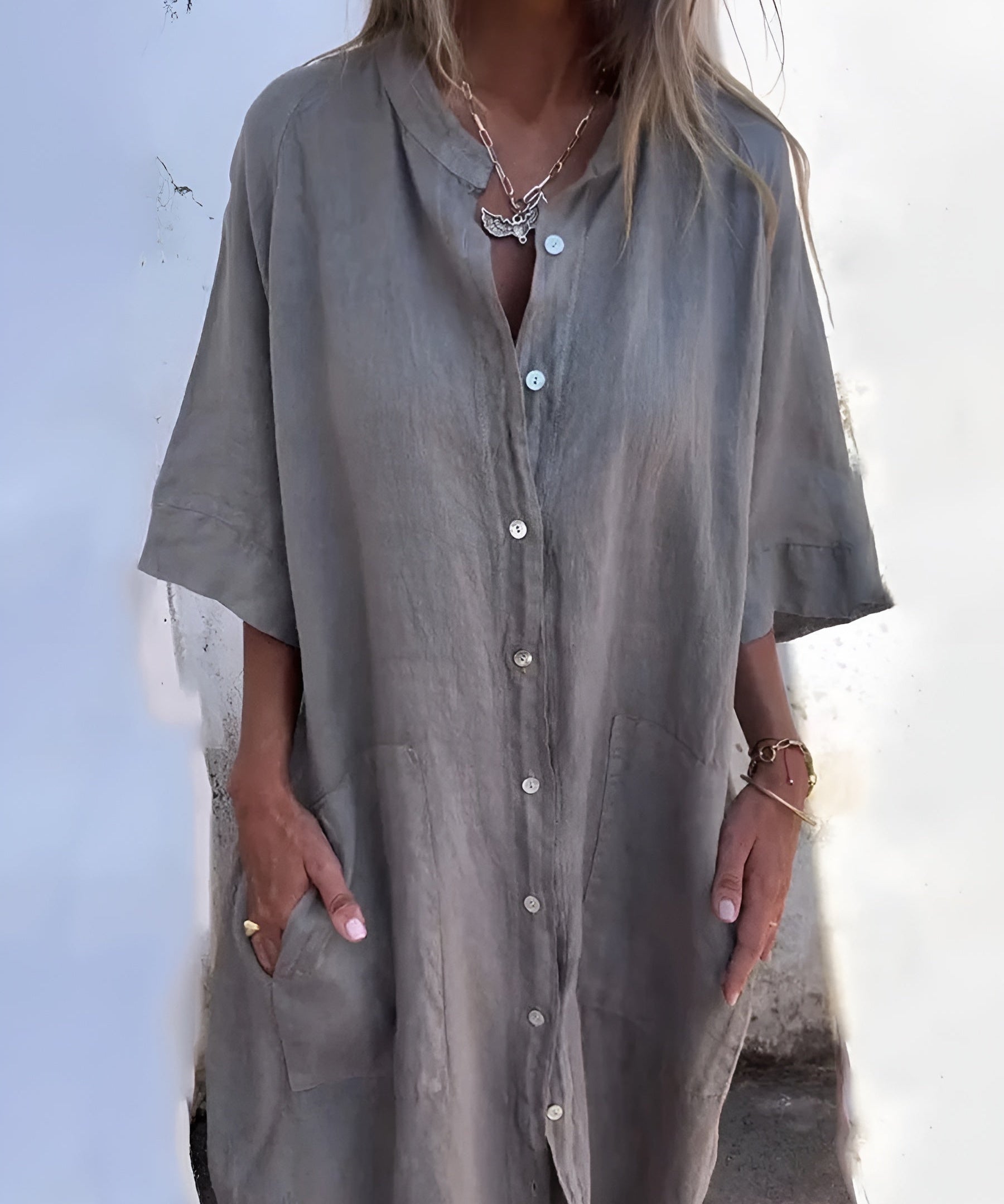 Everyday Shirt Dress with Relaxed Silhouette