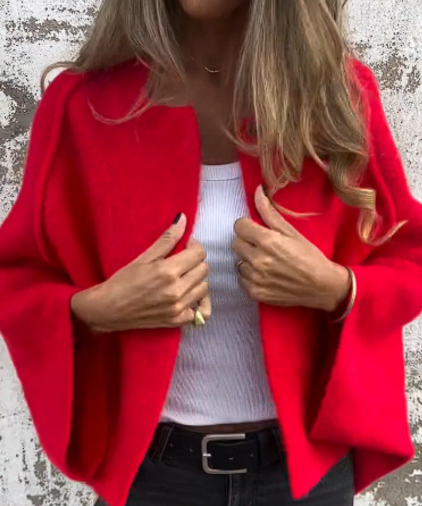 Neutral Draped Knit Top