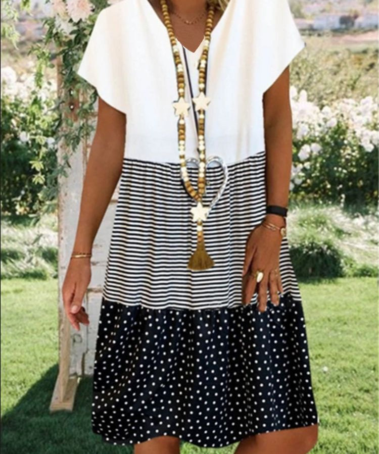 Stylish Floral Print Dress