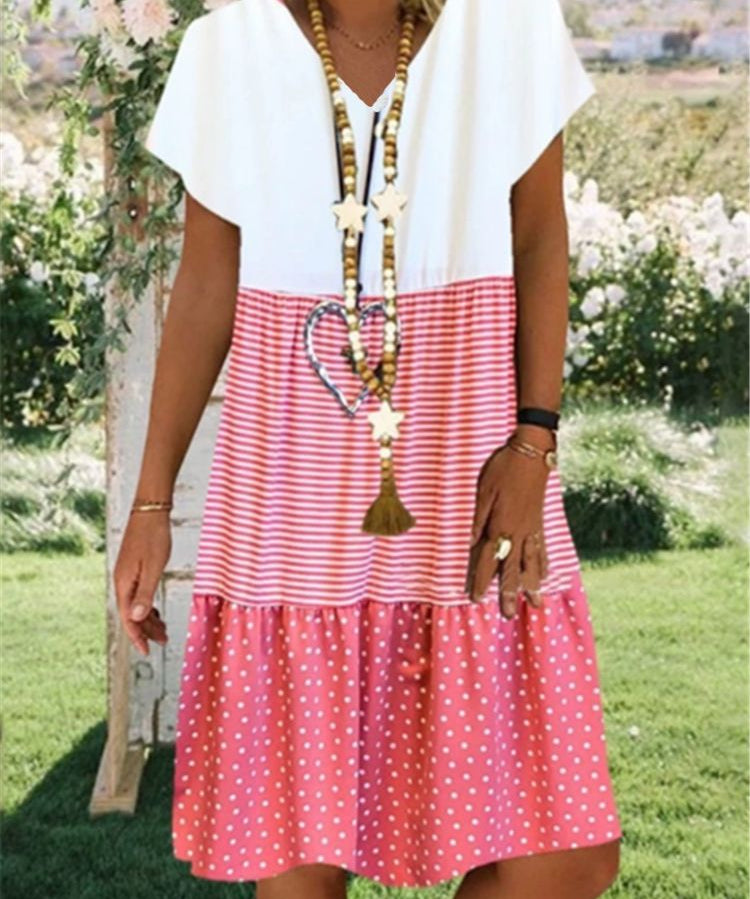 Stylish Floral Print Dress