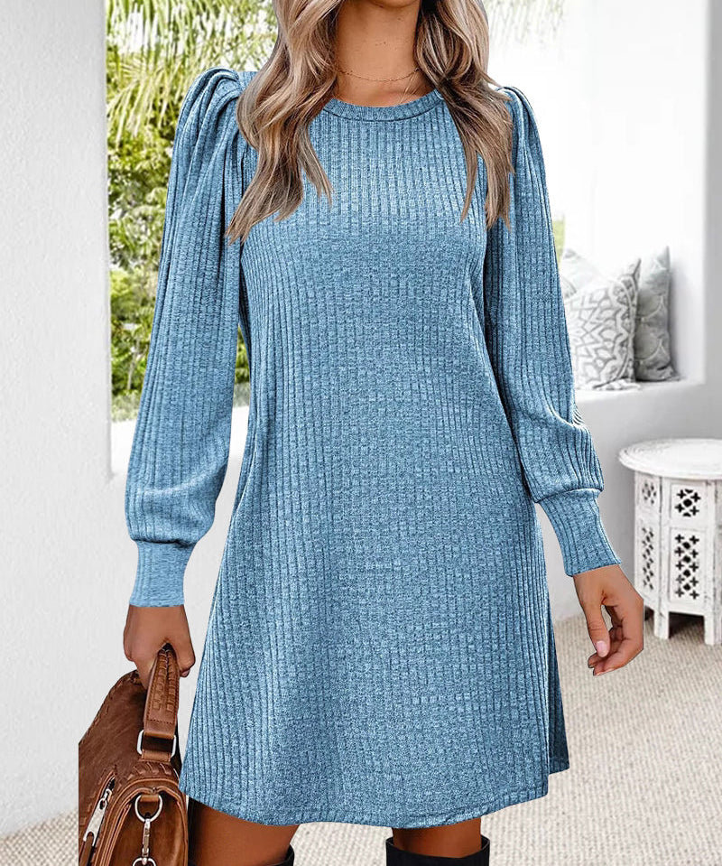 Winter Round Neck Loose Dresses