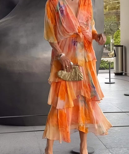Elegant bohemian long dress