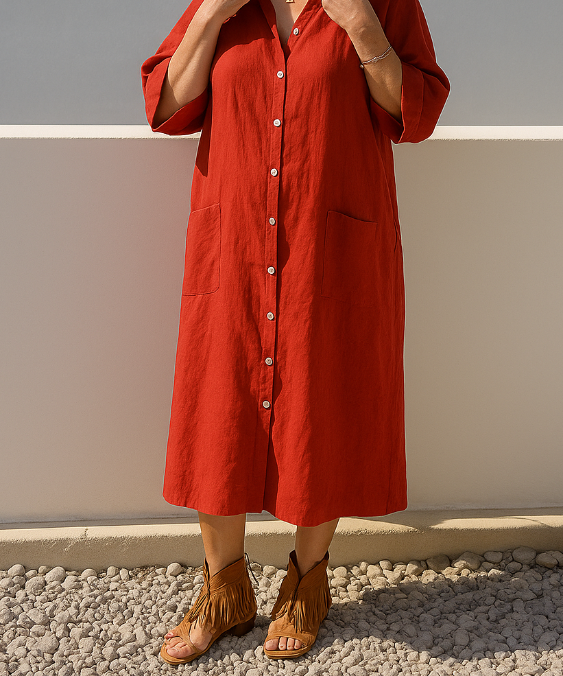 Everyday Shirt Dress with Relaxed Silhouette