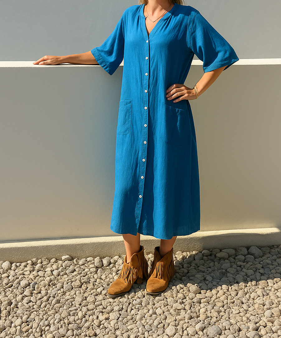 Everyday Shirt Dress with Relaxed Silhouette