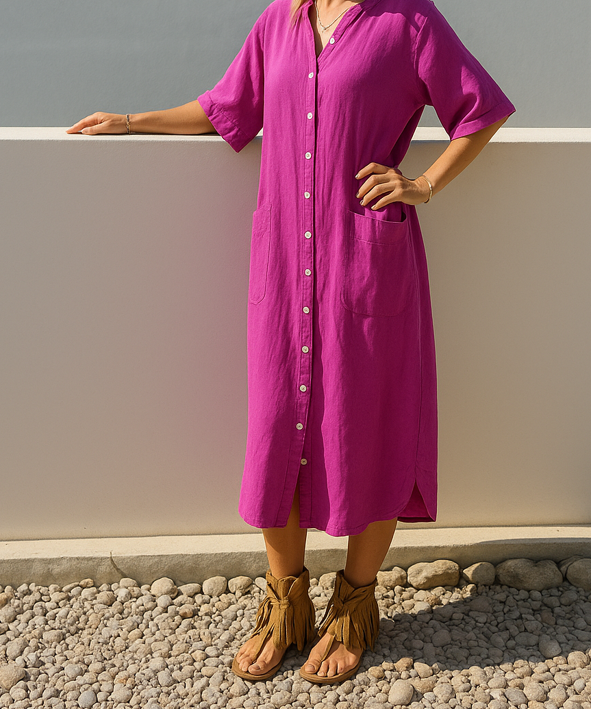 Everyday Shirt Dress with Relaxed Silhouette