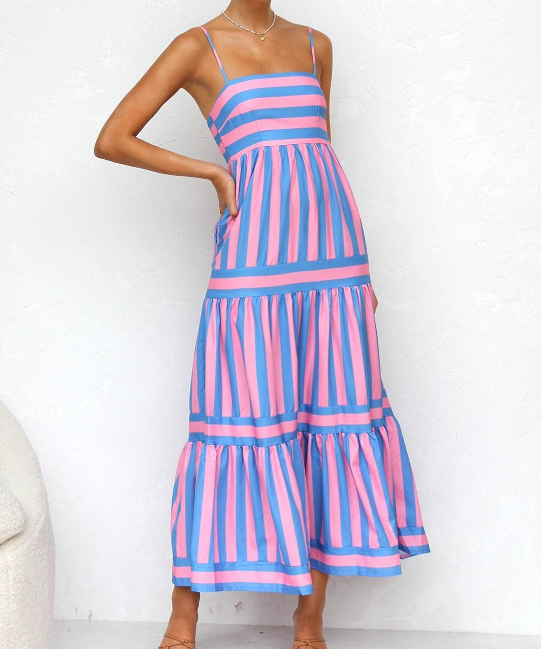 Flowy Full-Length Evening Dress