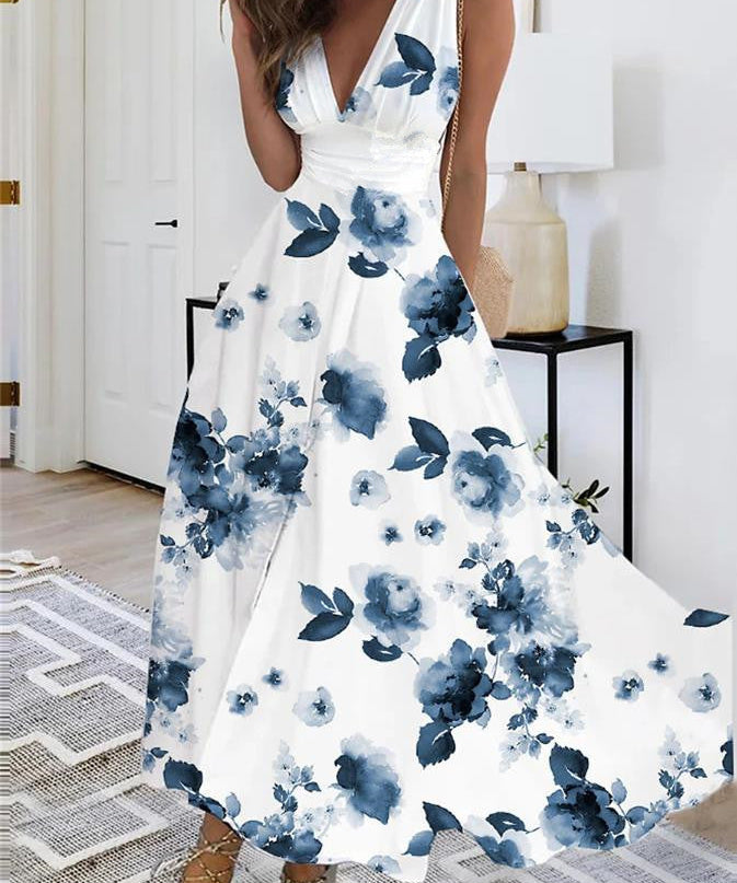 Boho Style Sleeveless Long Dress