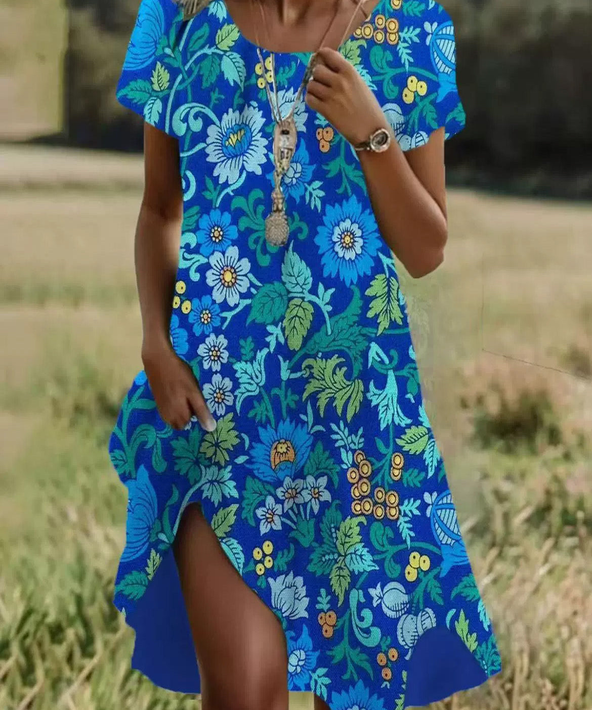 Artistic Bohemian Midi Dress