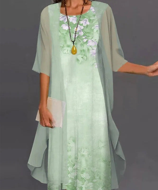 Elegant Two-Piece Summer Dress