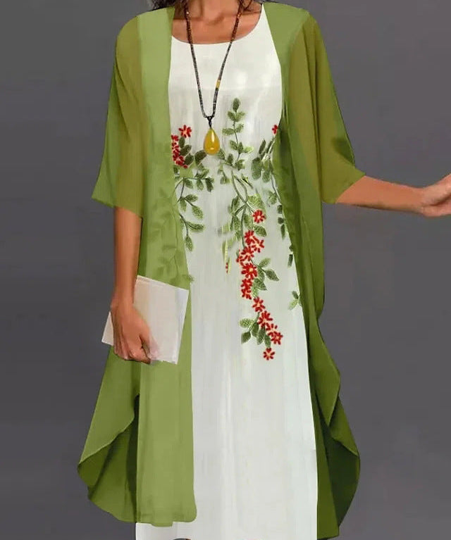 Elegant Two-Piece Summer Dress