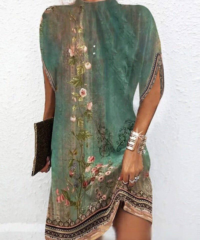 Round Neck Casual Dress
