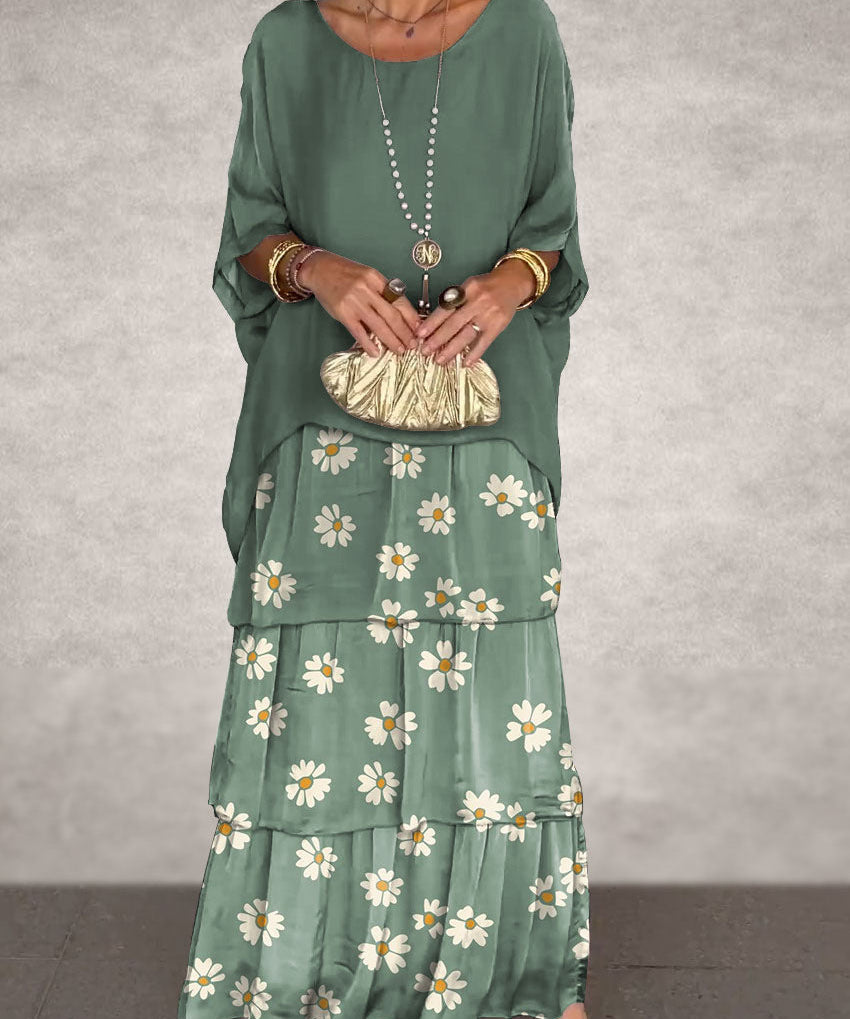 Fashion Batwing Long Dress