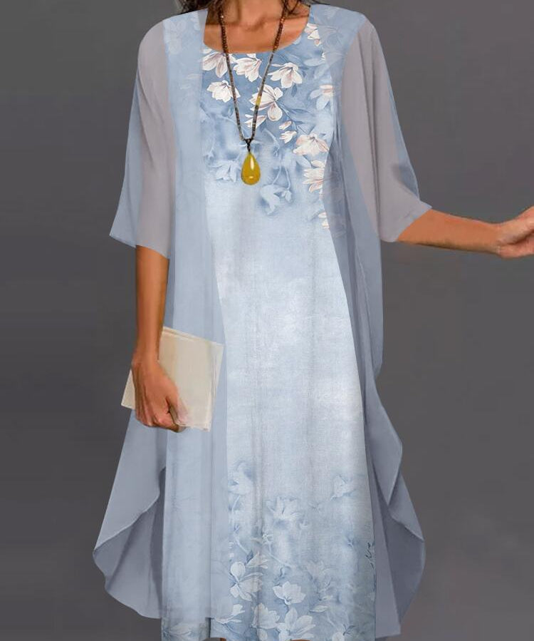Elegant Two-Piece Summer Dress
