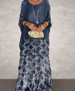 Fashion Batwing Long Dress