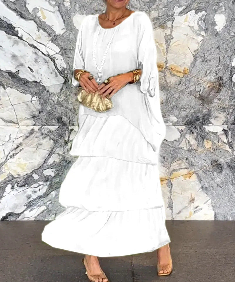 Fashion Batwing Long Dress