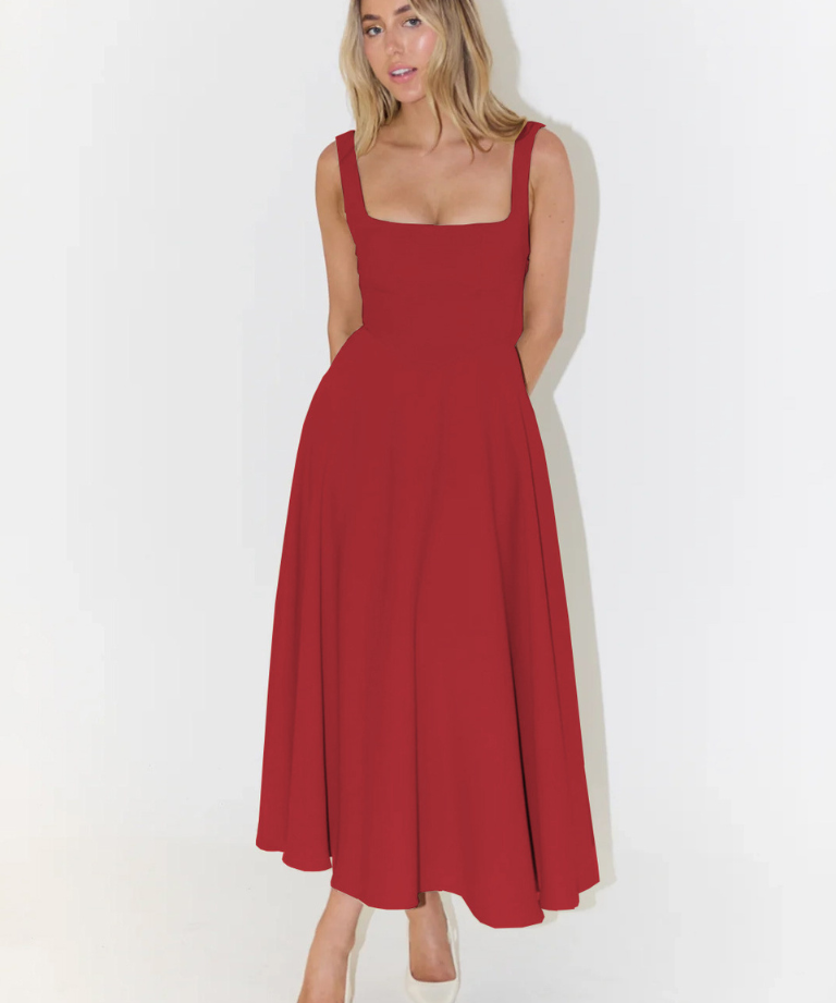 Tirena – Elegant Midi Dress