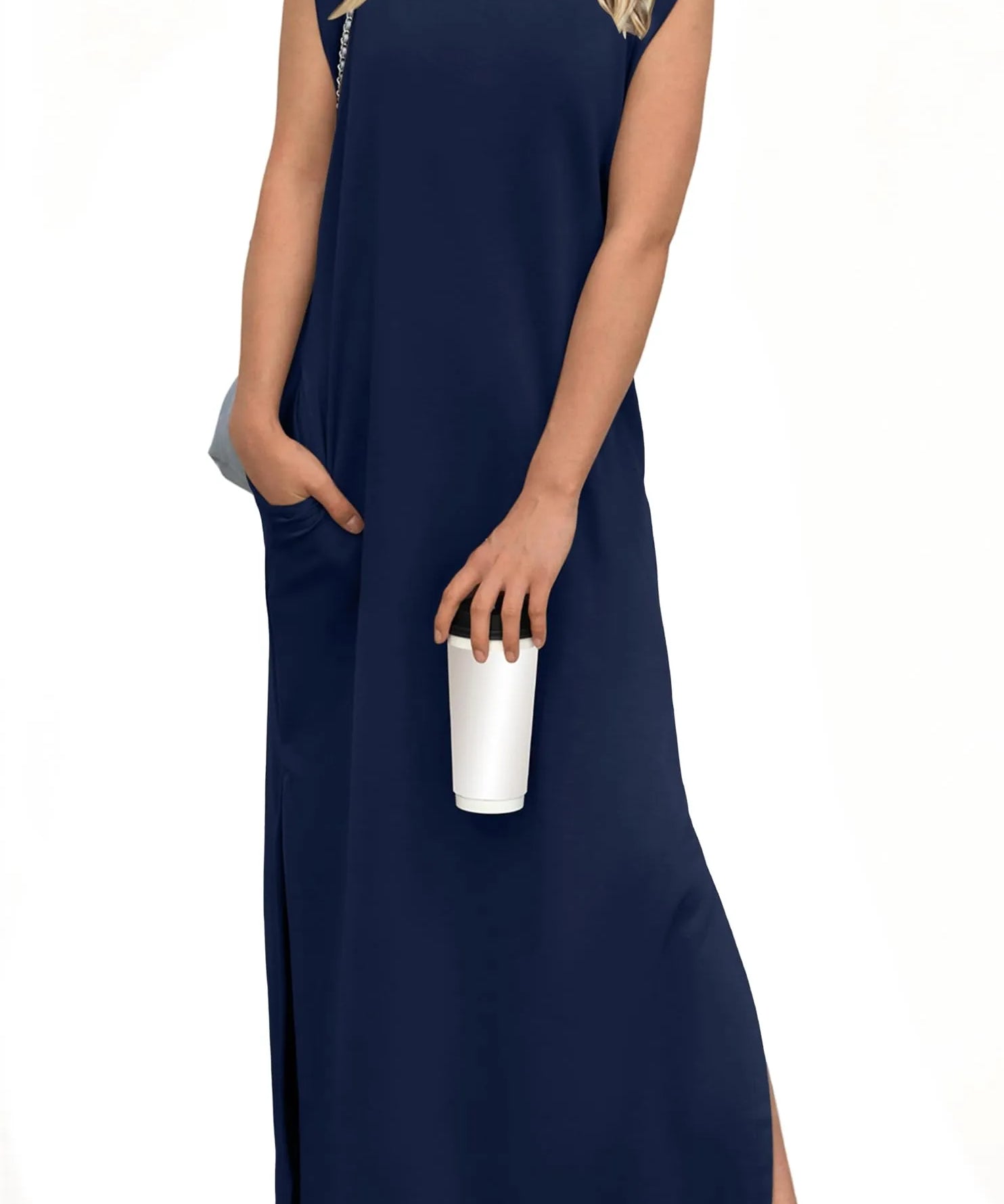 Sporty Chic Athleisure Maxi Dress