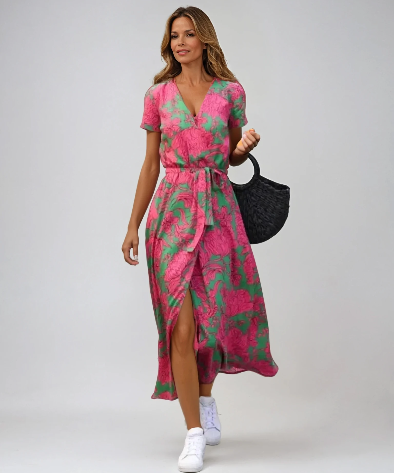 Stylish V-Neck Cocktail Dress