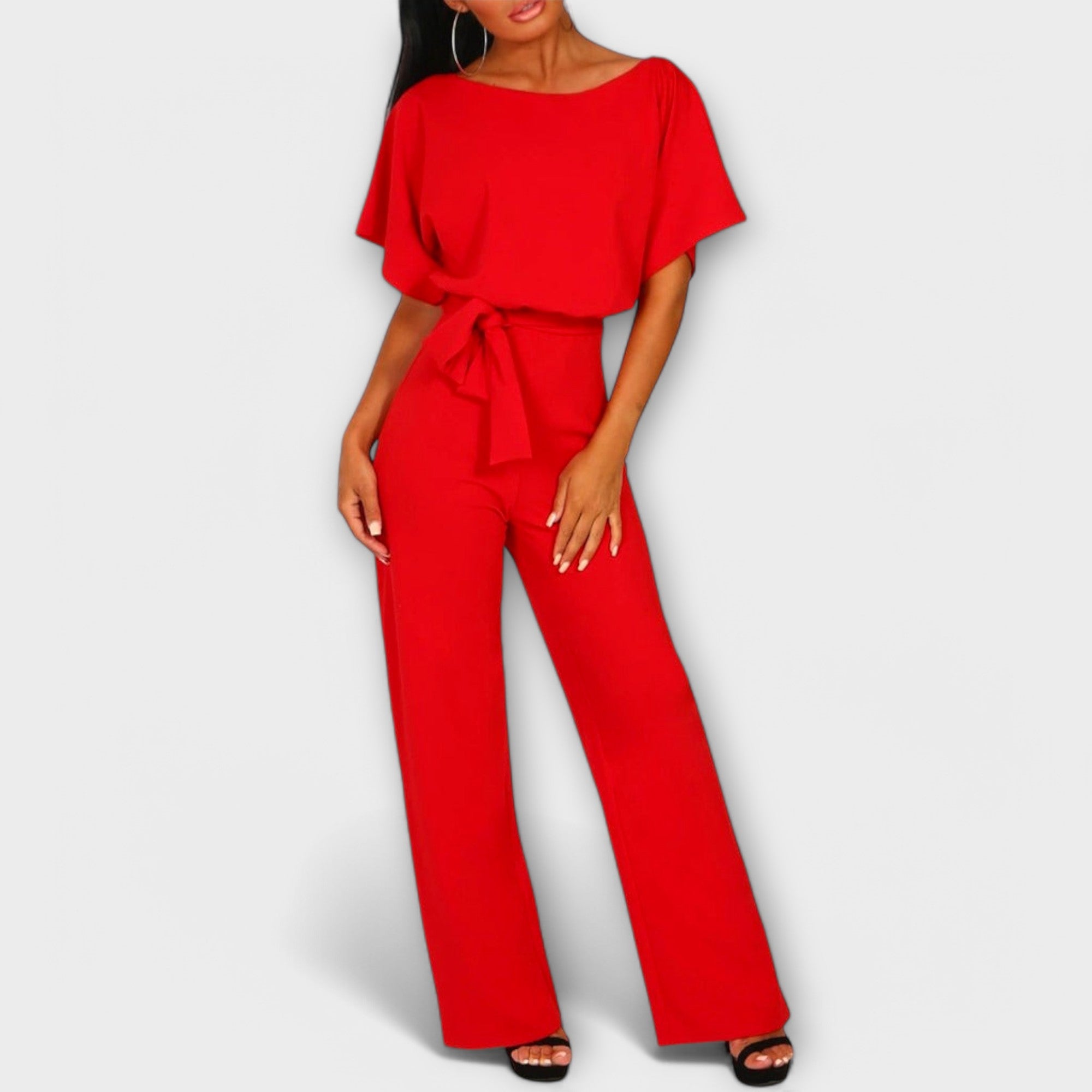 Noria – Dark Blue Jumpsuit with Elegant Silhouette