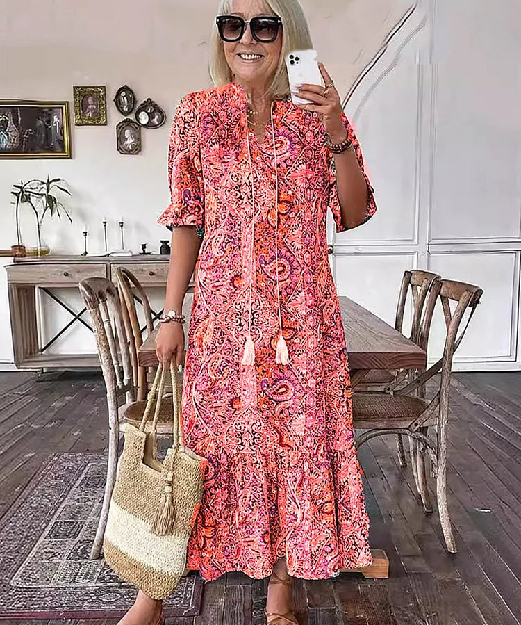 Elegant Vacation Style Maxi Dress