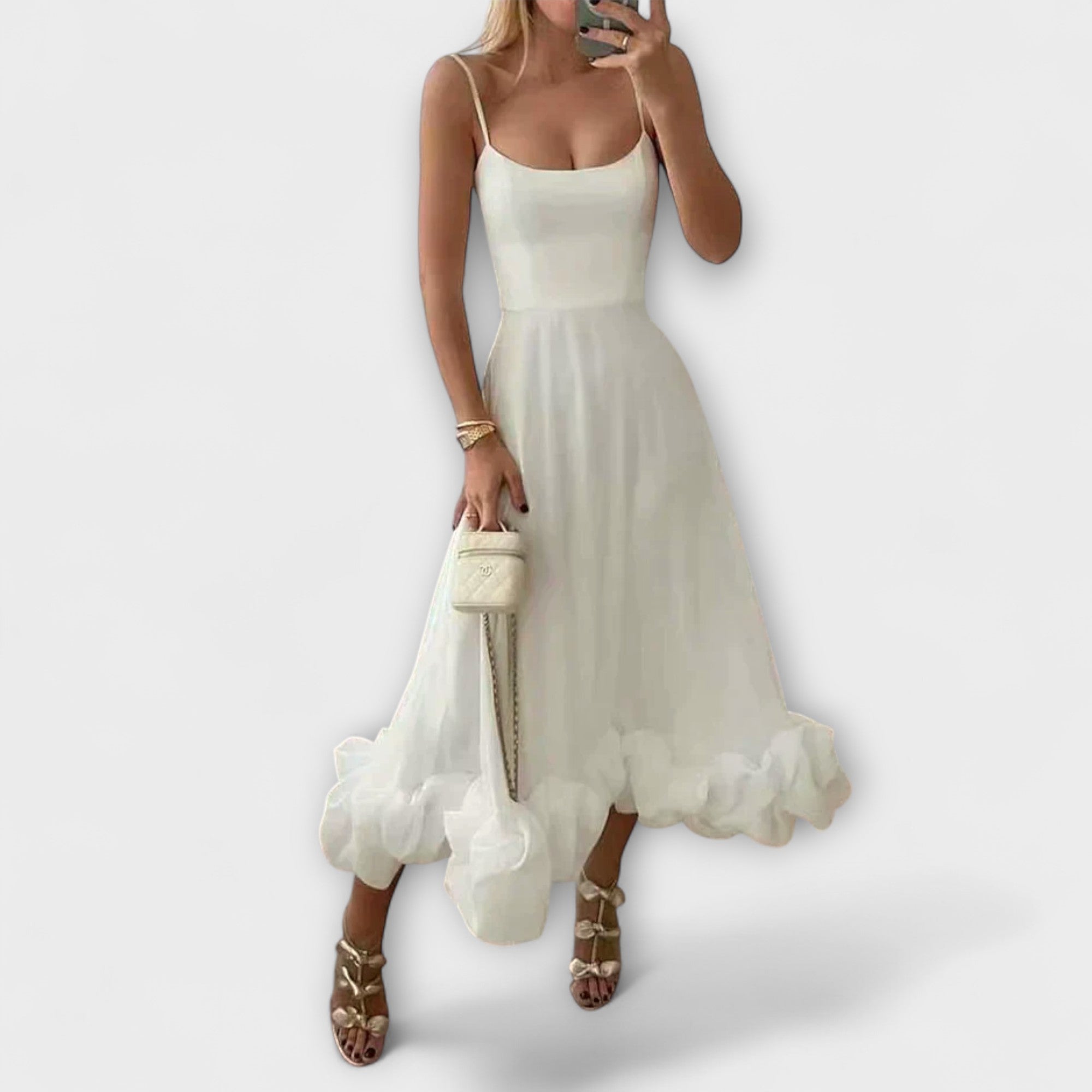 Solaea – Elegant Midi Dress for Special Occasions