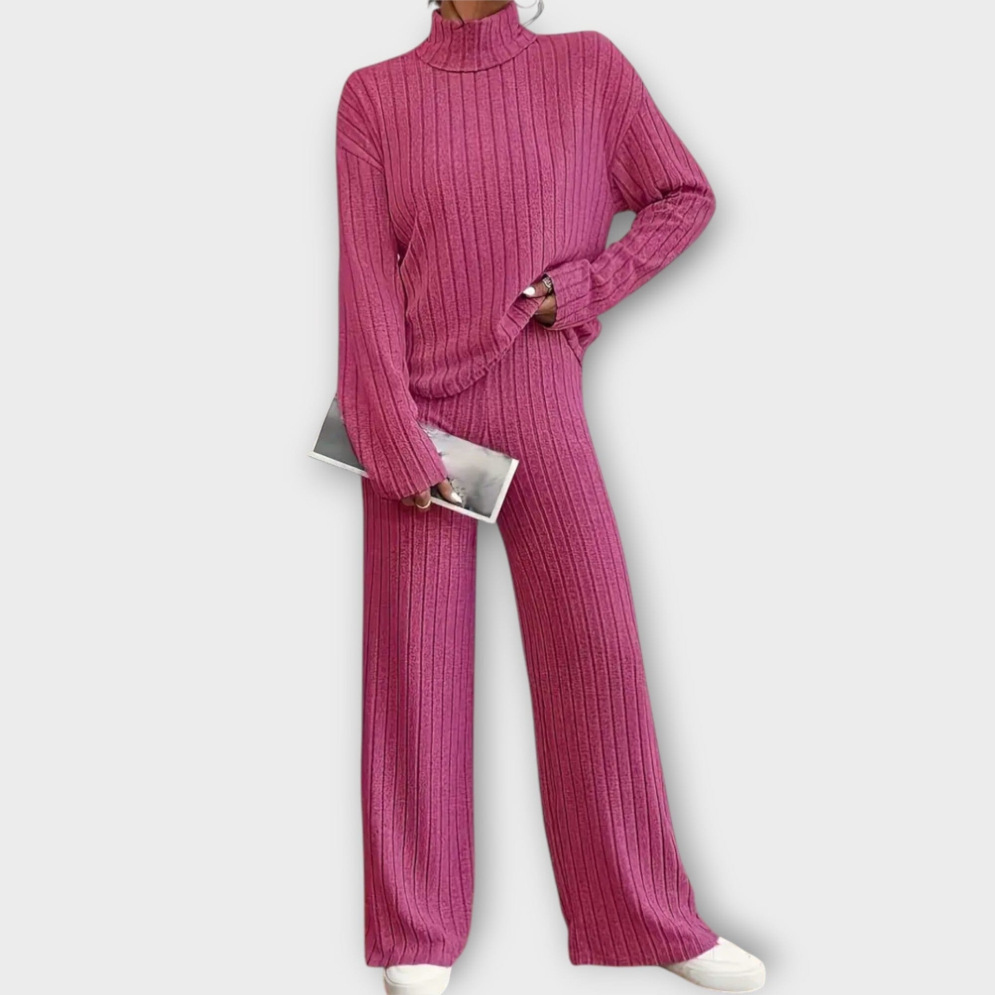 Amelina – 2-Piece Ribbed Lounge Set