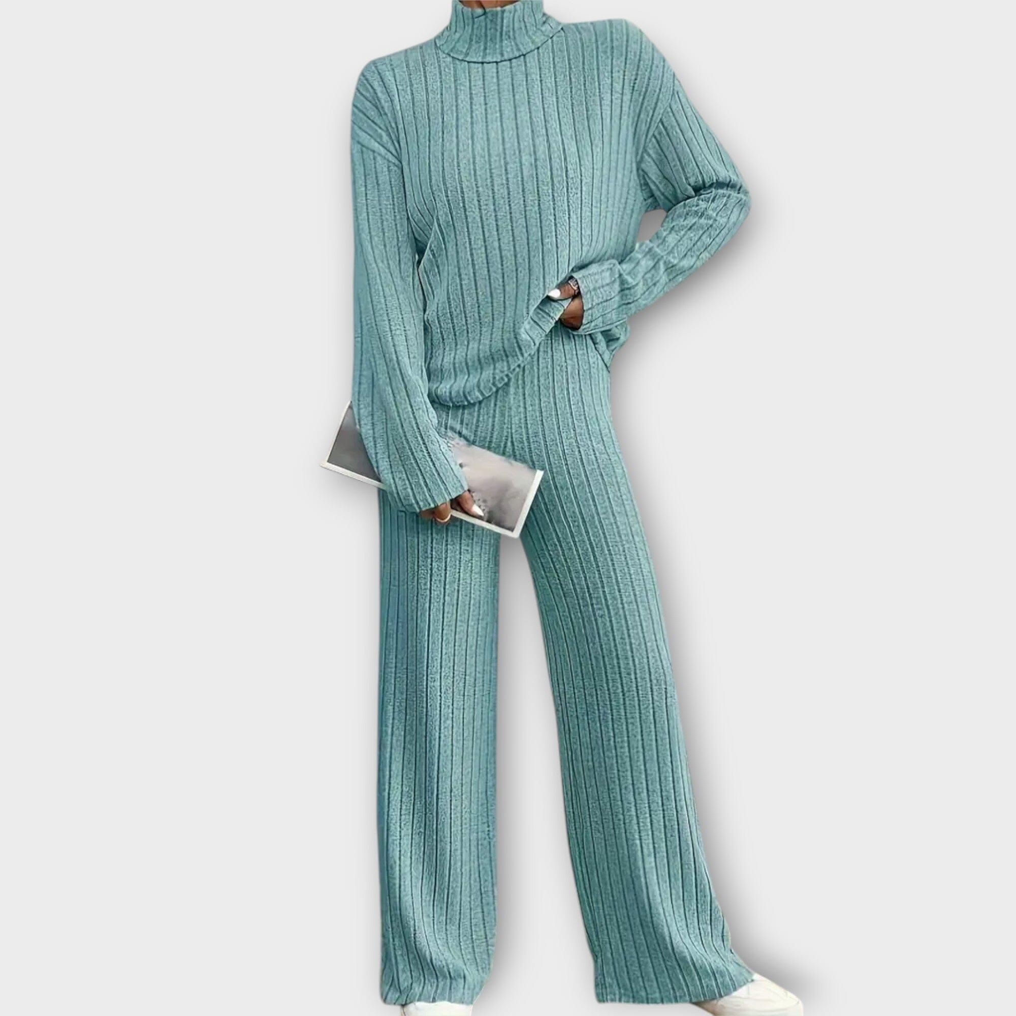 Amelina – 2-Piece Ribbed Lounge Set