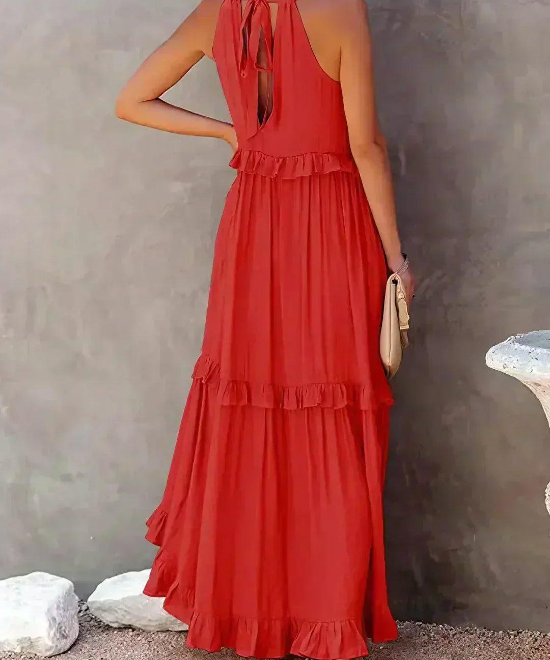 Soft Ruffle Casual Dress – Lightweight, Flowy Summer Style Perfect for Travel & Everyday Elegance