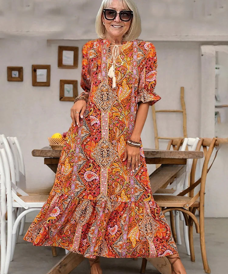 Elegant Vacation Style Maxi Dress