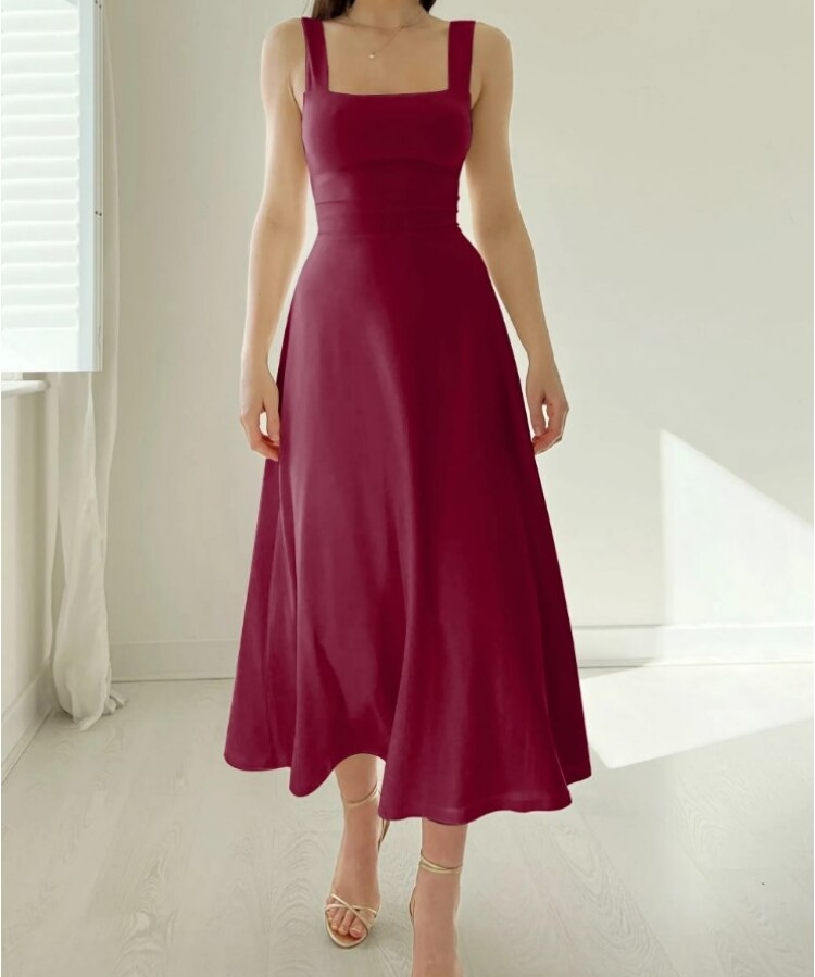 Stylish Reversible Midi Dress for Women