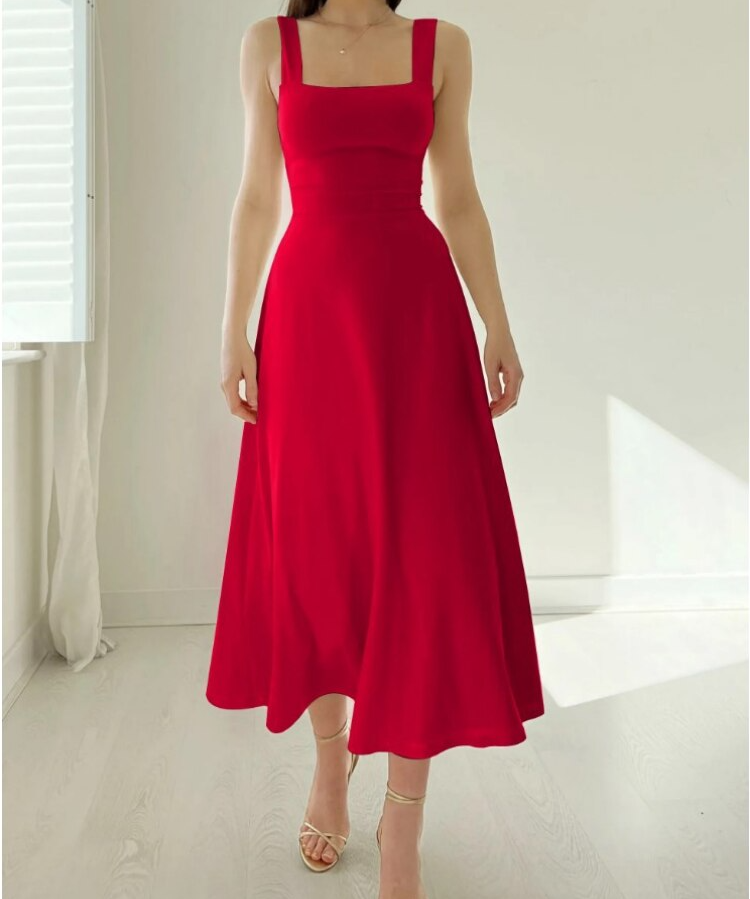 Stylish Reversible Midi Dress for Women
