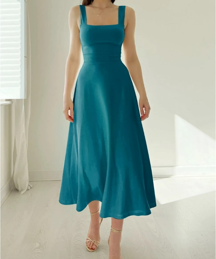 Stylish Reversible Midi Dress for Women