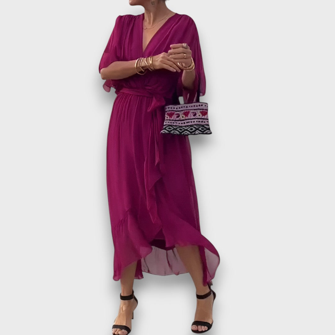 Monica – Airy Dress with V-Neck