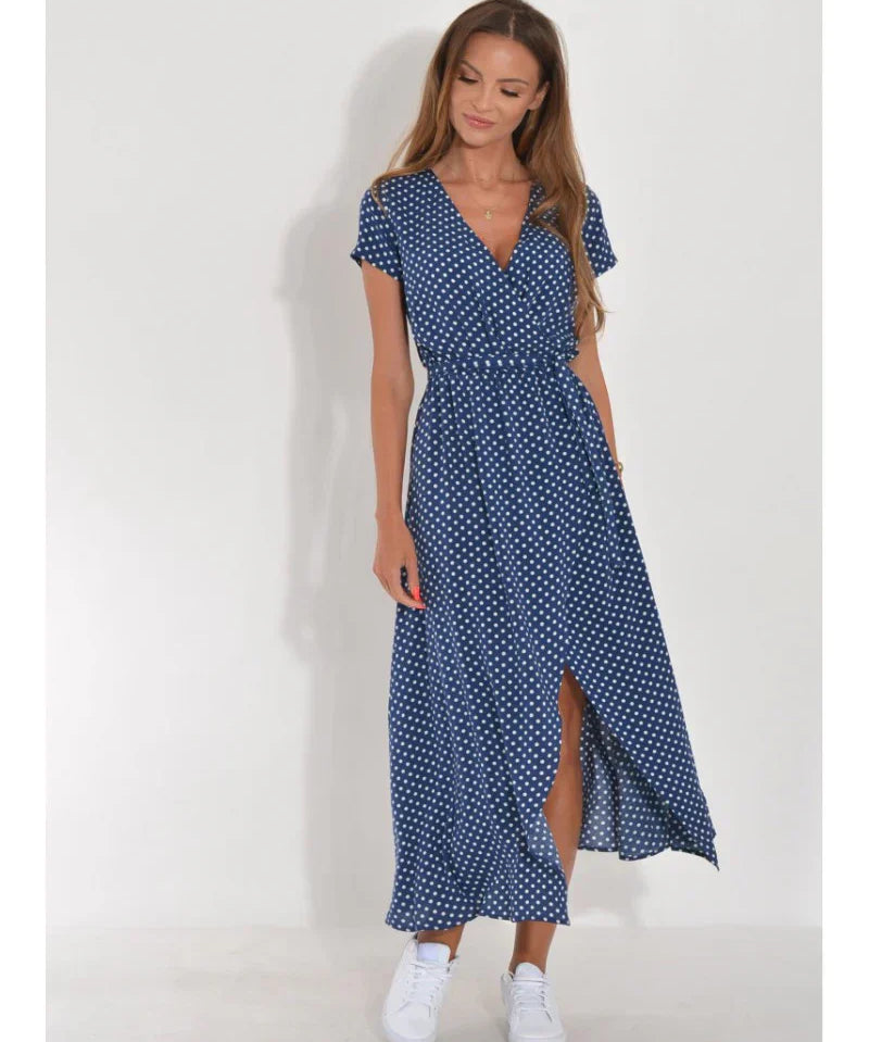 Stylish V-Neck Cocktail Dress